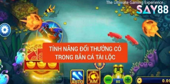 Tính năng đổi thưởng tại bắn cá tài lộc