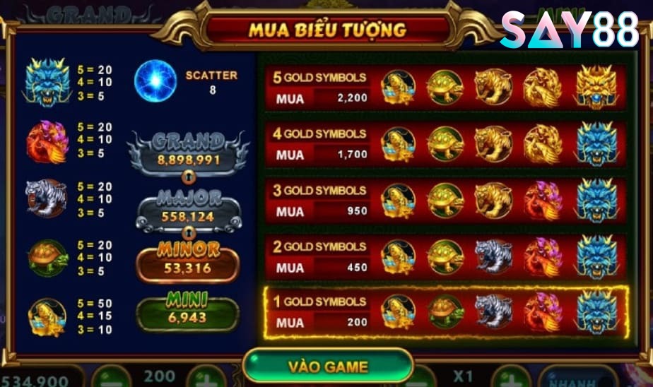 Các sự kiện hấp dẫn của 4 thần thú
