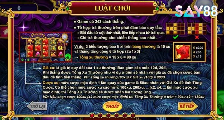 Luật chơi Nổ Hũ Kho Tàng Ngũ Long